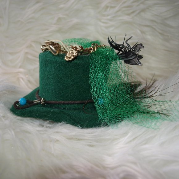 Grandma&Me Medium Forest Green Hat HANDMADE - Picture 8 of 11